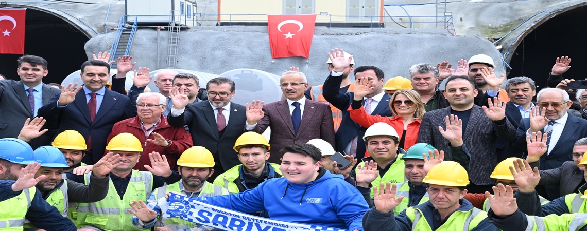 CONSTRUCTION WORK CONTINUES ON THE SARIYER-KILYOS TUNNEL PROJECT