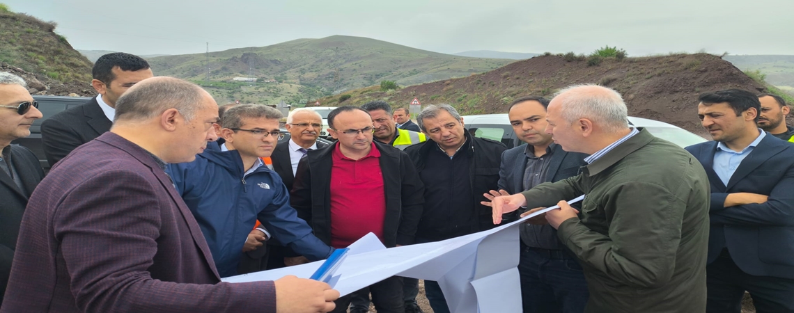 DIRECTOR GENERAL GÜLŞEN INSPECTS ONGOING ANKARA-KALECIK ROAD CONSTRUCTION WORKS