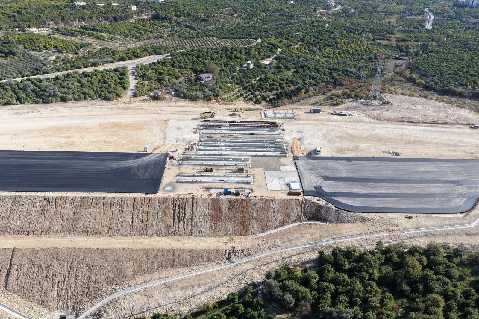 Çeşmeli Gişe Alanı Yapım Çalışmaları Fotoğrafı