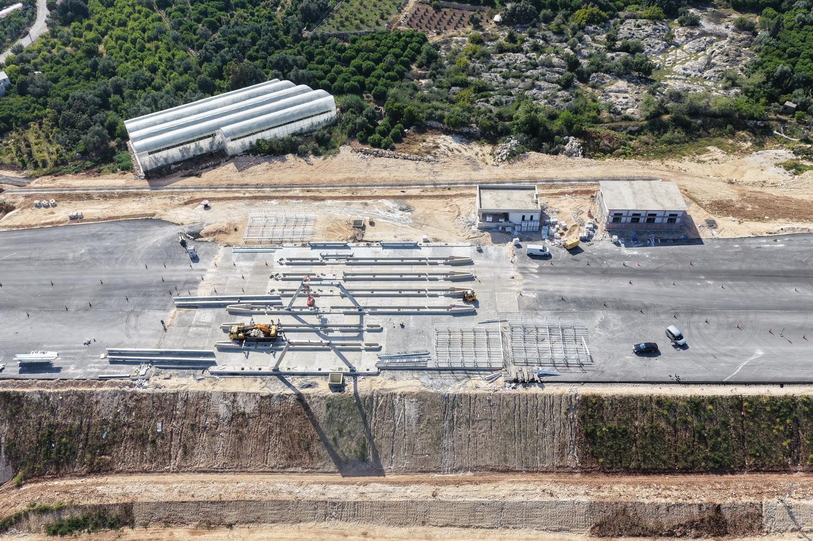 Güzeloluk Bağlantı Yolu Gişe Çalışmaları