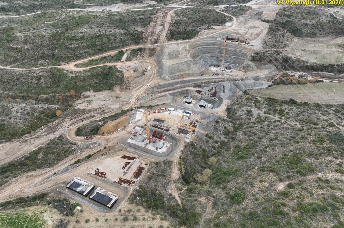 v4 viyadük yapım çalışmaları fotoğrafı